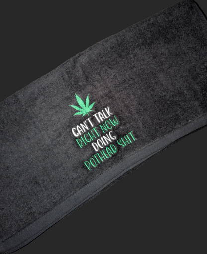 Pothead Embroidered Hand Towel